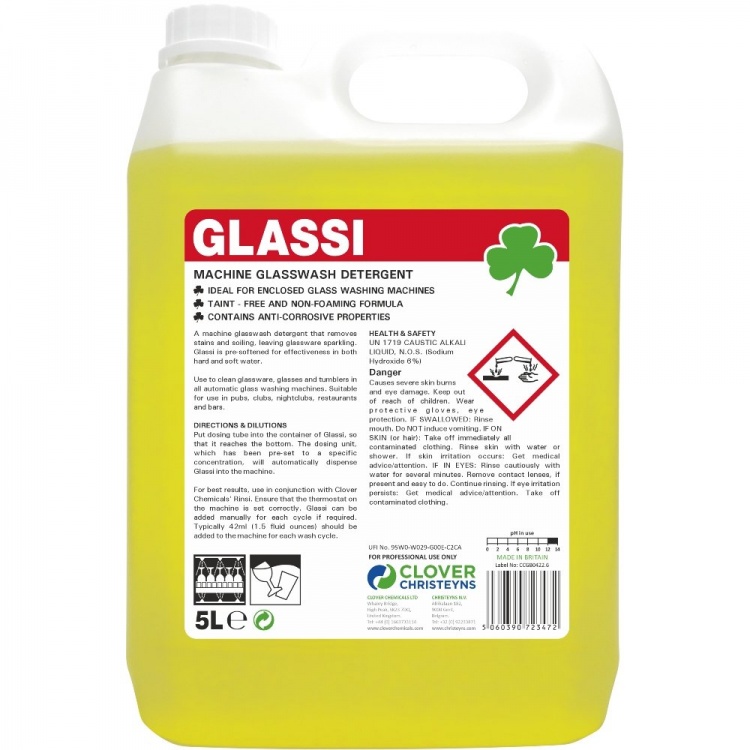 Clover Chemicals Glassi Machine Glasswash Detergent (328)